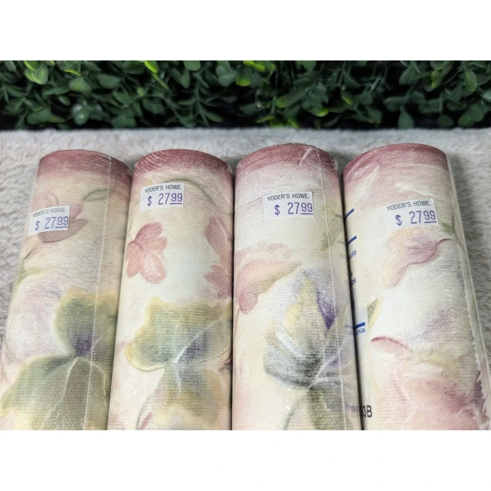 Chesapeake Floral Ivy Leaf Wallpaper Border 4 Rolls Cottagecore Die Cut Scallop